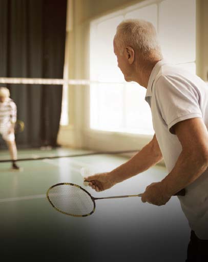Air conditioned Indoor Badminton Court
