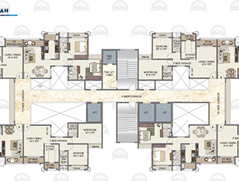 Typical Floor Plan Tower Opal Ruby