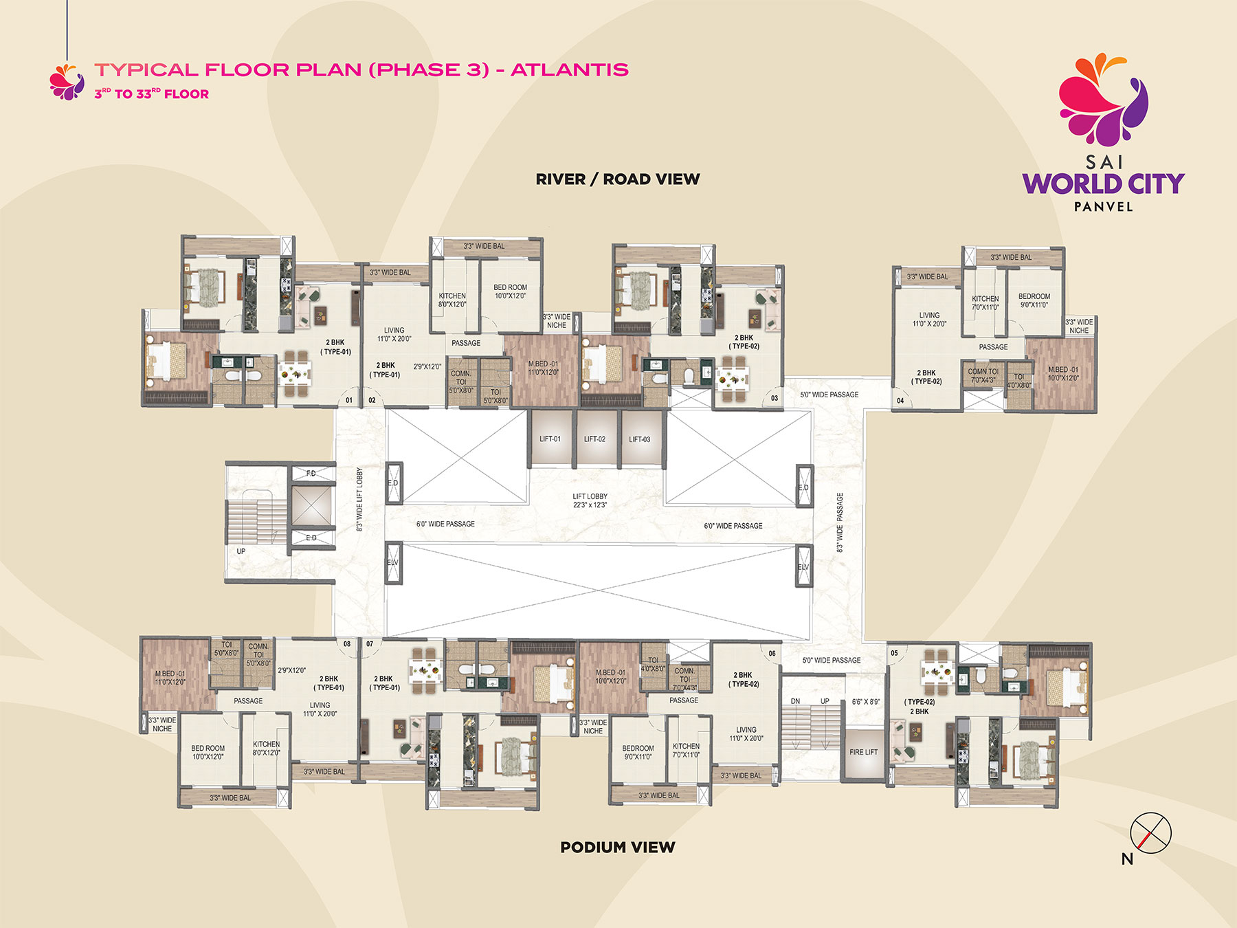 Typical Floor Plan (Phase 3) - ATLANTIS