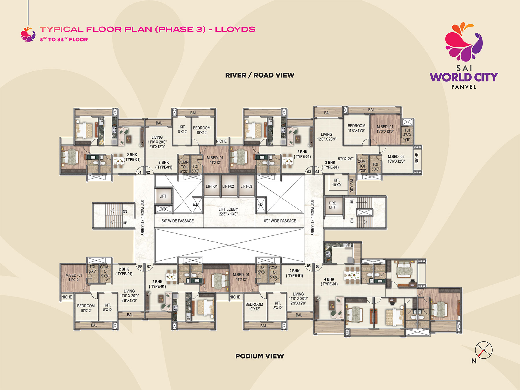 Typical Floor Plan (Phase 3) - LLOYDS
