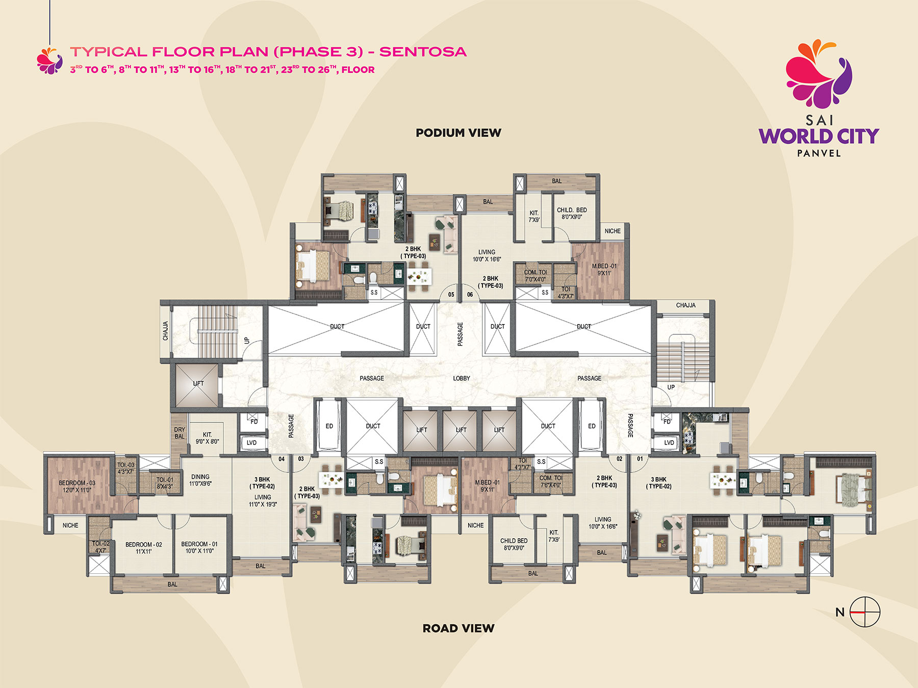 Typical Floor Plan (Phase 3) - SENTOSA