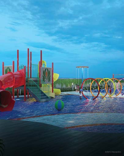 KIDS SPLASH PAD WITH WATER PLAY STATION