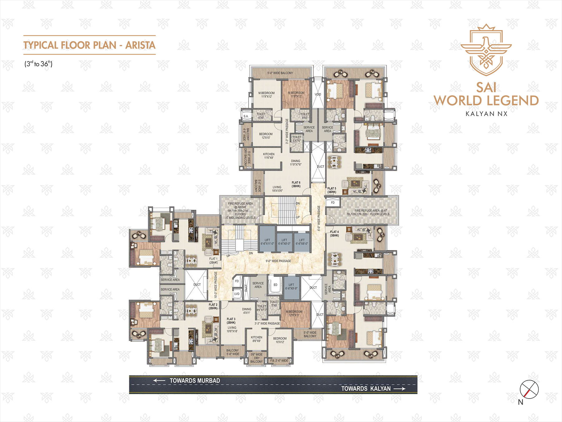 TYPICAL FLOOR PLAN ARISTA 3rd to 36th