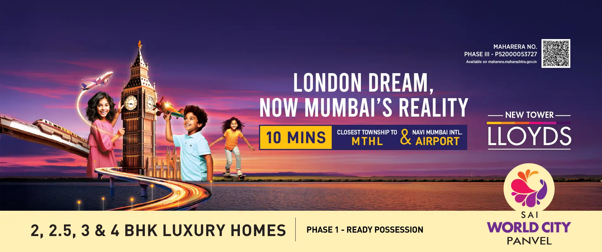 Sai World City Welcome Mumbai Homepage Desktop Banner