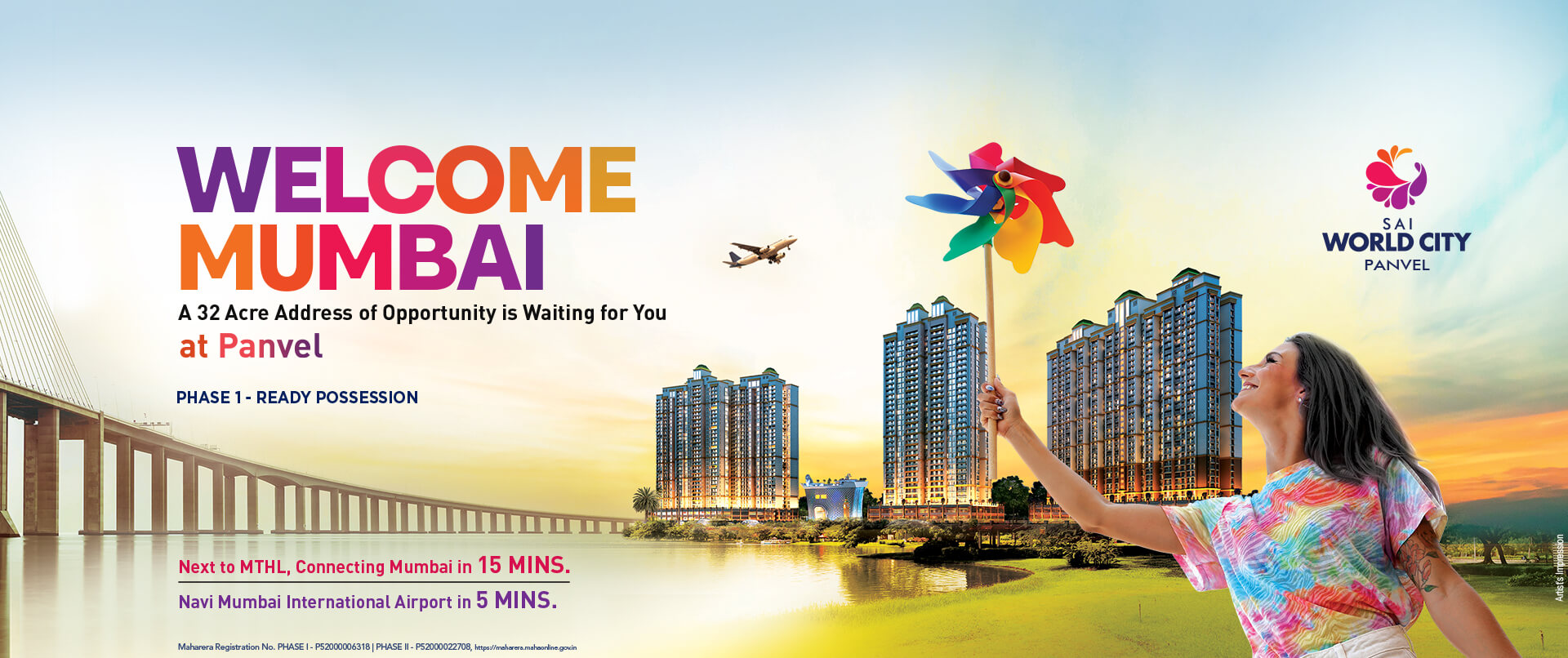 Sai World City Welcome Mumbai Homepage Desktop Banner