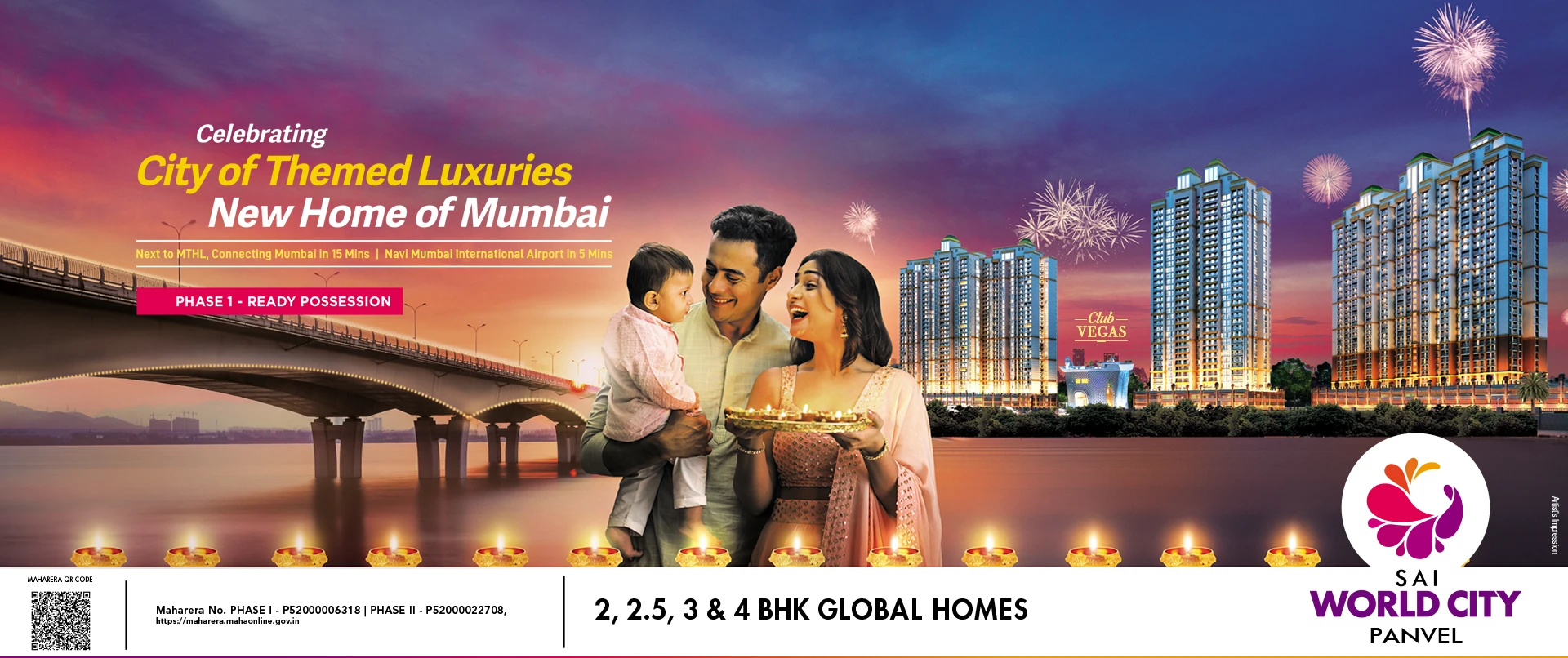 Sai World City Welcome Mumbai Homepage Desktop Banner